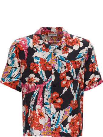 Saint Laurent Lyocell Multicolor Hawaiian Shirt