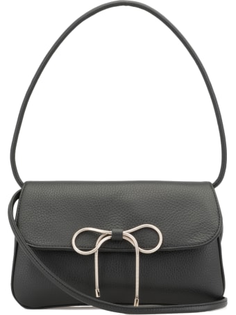 RED Valentino Pebbled Leather Shoulder Bag