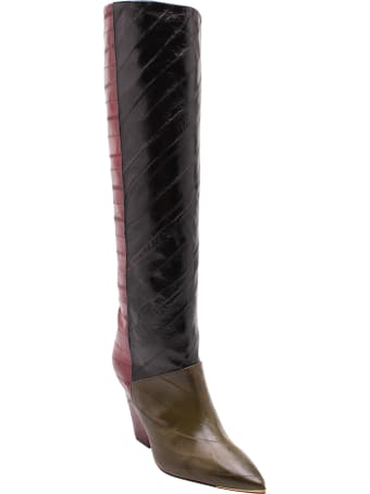 Tory Burch 'lila' Eel Leather Boots