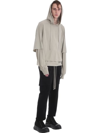 DRKSHDW Hustler Sweatshirt In Beige Cotton