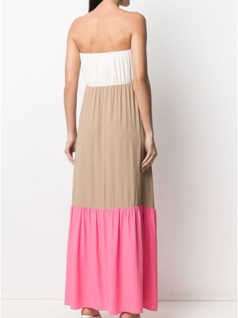 SEMICOUTURE Saint Tropez Color Block Long Dress