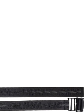 Off-White Classic Industr Belts In Black Synthetic Fibers