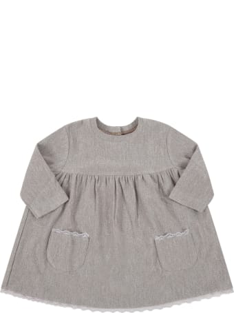 Caffe' d'Orzo Beige "edvige" Dress For Babygirl