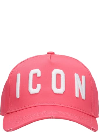Dsquared2 Hats In Rose-pink Cotton