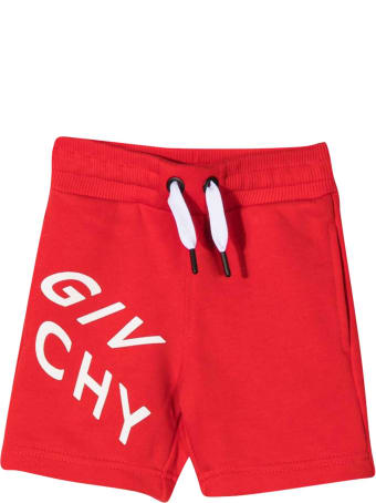 Givenchy Red Sports Shorts