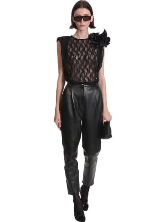 Magda Butrym Korononka Topwear In Black Polyamide