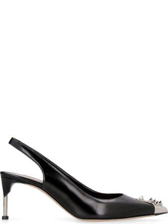 Alexander McQueen Leather Pointy-toe Slingback