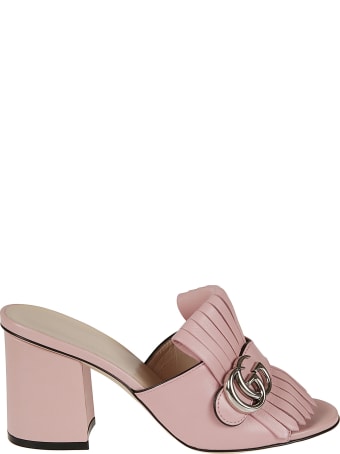 Gucci Block Heel Tassel Sandals