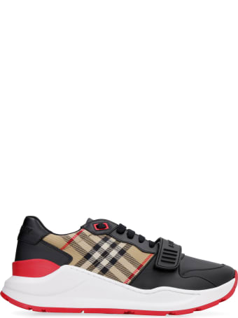 Burberry Vintage-check Print Detail Sneakers