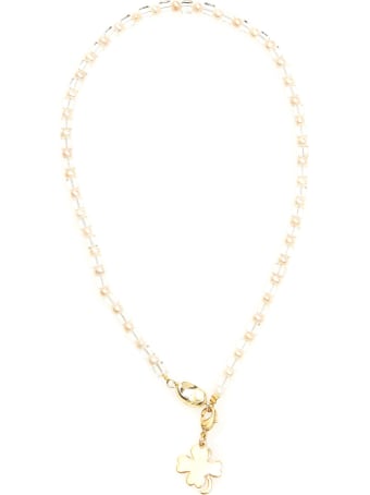 Timeless Pearly Four-leaf Clover Necklace