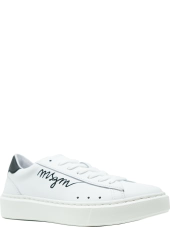 Philippe Model Msgm White Leather Sneakers