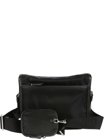 Prada Buckled Flap Shoulder Bag
