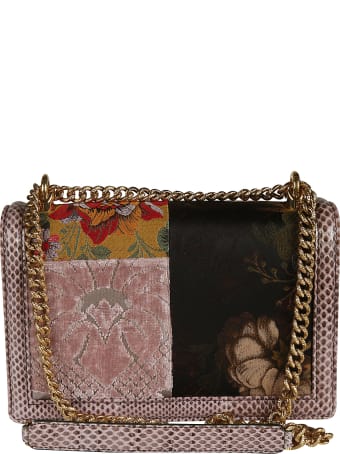 Dolce & Gabbana Heart Plaque Flap Chain Shoulder Bag