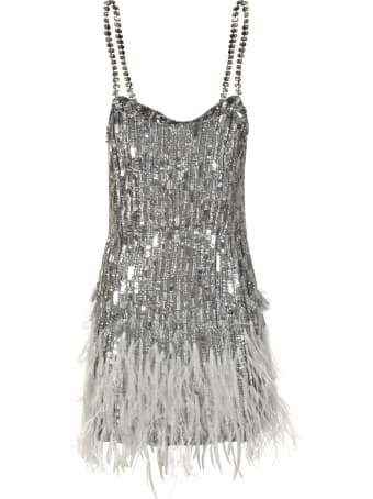 Amen Feather Embroidered Dress