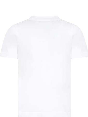 Dsquared2 White T-shirt For Boy With Logo