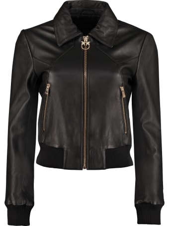 Pinko Ridge Leather Jacket