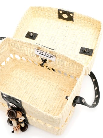 Sensi Studio Wicker Box Bag