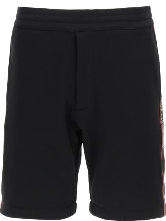 Alexander McQueen Bermuda Shorts With Logo Selvedge