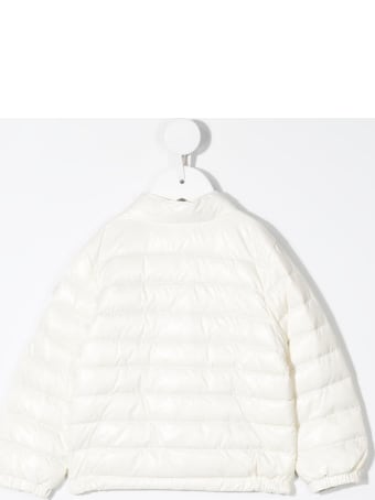 Moncler White Alipos Newborn Down Jacket