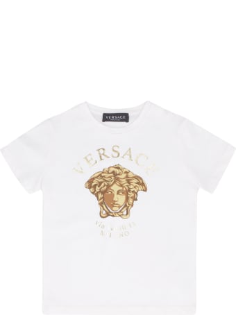 Young Versace Cotton Crew-neck T-shirt
