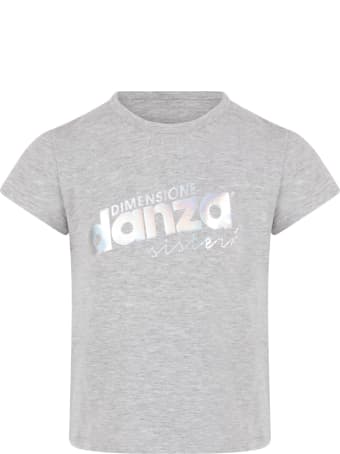 Dimensione Danza Grey T-shirt With Logo For Girl