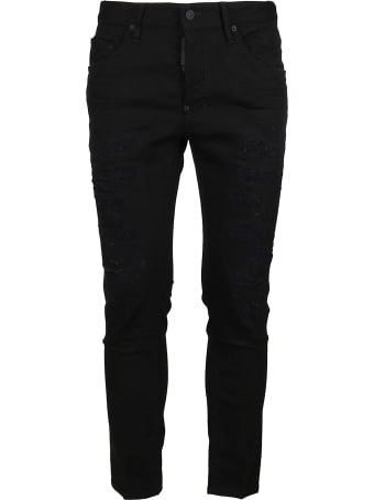 Dsquared2 Black Cotton Jeans