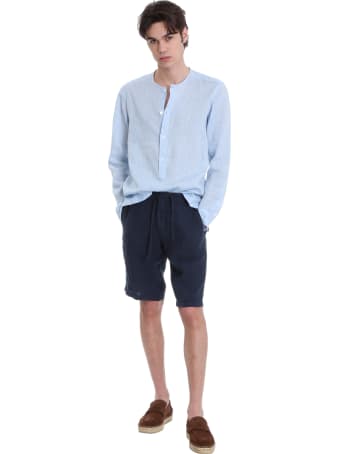 Z Zegna Shorts In Blue Triacetate