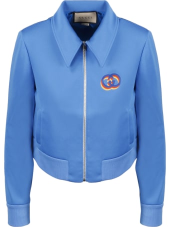 Gucci Gg Tricolor Zip Jacket