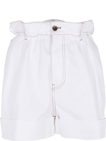 Miu Miu Back Pocket Logo Detail Shorts