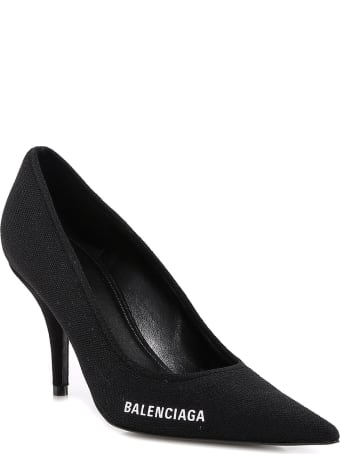 Balenciaga Logo Detail Pointed Toe Pumps