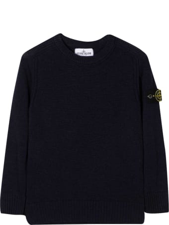 Stone Island Junior Blue Sweater