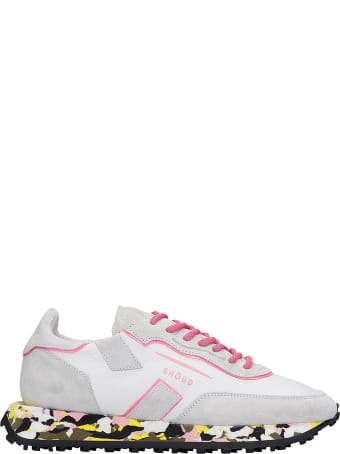 GHOUD Rush Sneakers In White Suede And Leather