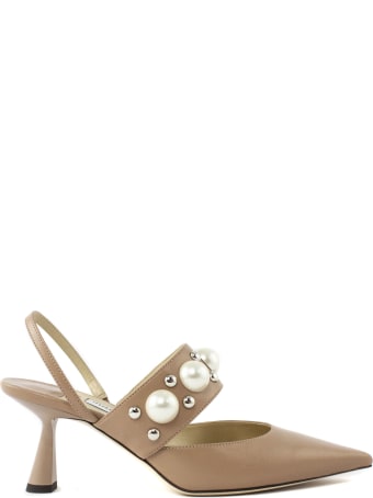 Jimmy Choo Pink Leather Slingback
