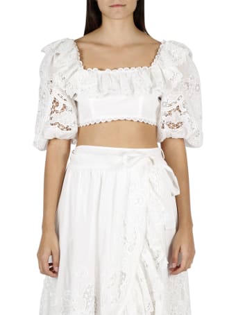 Zimmermann Luli Scallop Frill Top
