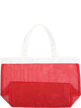 Mini Rodini Red Bag For Kids With Yellow Logo