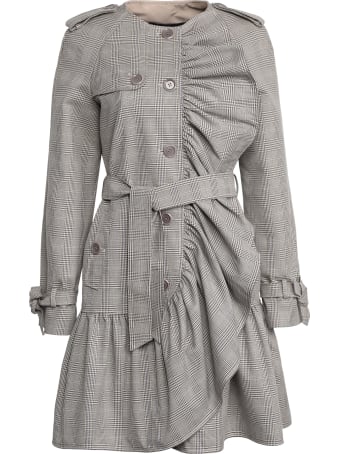 Boutique Moschino Prince-of-wales Checked Coat