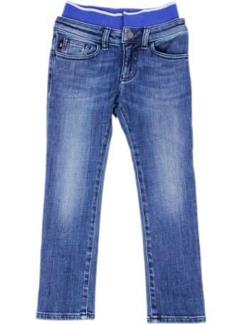 Emporio Armani Denim Jeans Trousers With Elasticated Waist