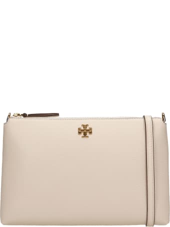 Tory Burch Shoulder Bag In Beige Leather