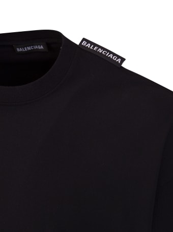 Balenciaga Regular Fit T-shirt In Black