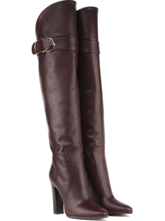 Dolce & Gabbana Slip On High Leather Boot