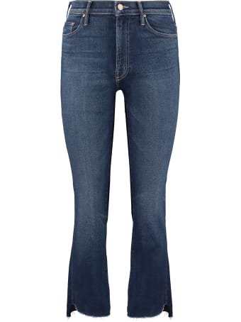 Mother Insider Crop Step Fray 5-pocket Jeans