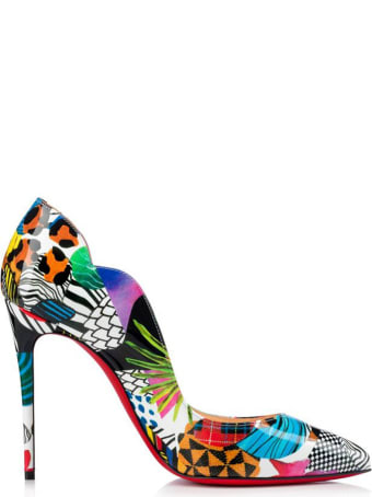 Christian Louboutin Multicolor Patent Hot Chick 100 Pumps