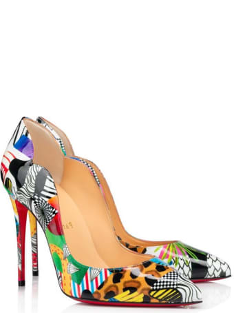 Christian Louboutin Multicolor Patent Hot Chick 100 Pumps