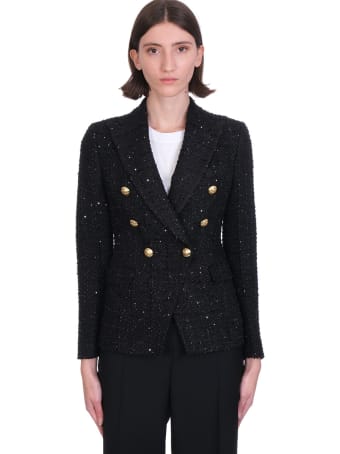 Tagliatore 0205 Jalicya Blazer In Black Cotton