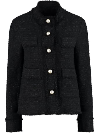 Pinko Immortale Cotton Blend Tweed Jacket