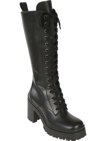 Miu Miu Chunky Sole Lace-up Boots