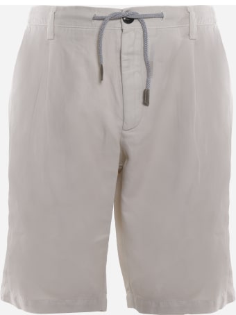 Eleventy Bermuda Jogger Made Of Linen And Cotton