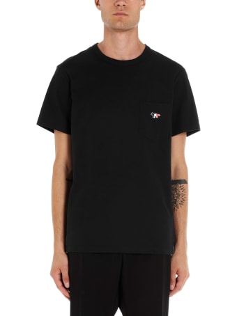 Maison Kitsuné 'tricolor Fox Patch' T-shirt