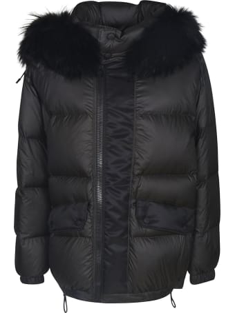 Mr & Mrs Italy Fur Applique Padded Jacket