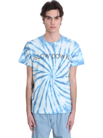 Isabel Marant Zafferh T-shirt In Blue Cotton